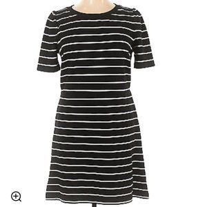 Ann Taylor LOFT Fitted Stripped Dress Size 4